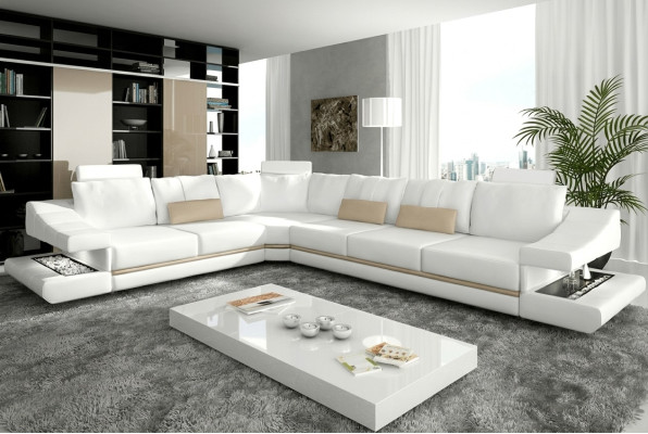 Ledersofa Ecksofa Couch Designer Polster Eckgarnitur Sofa Couchen Sofas