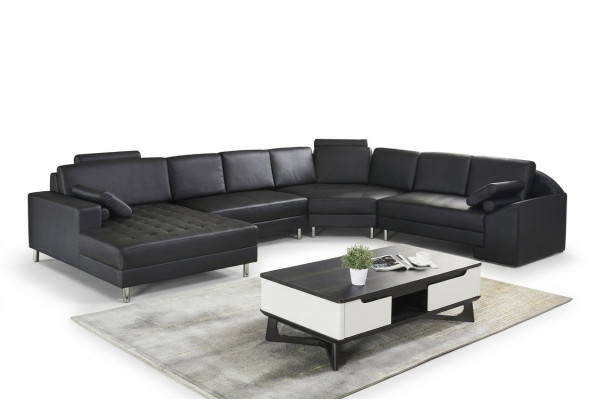 Ecksofa U Form Sofa Couch Polster Ecksofa Wohnlandschaft Ledersofa