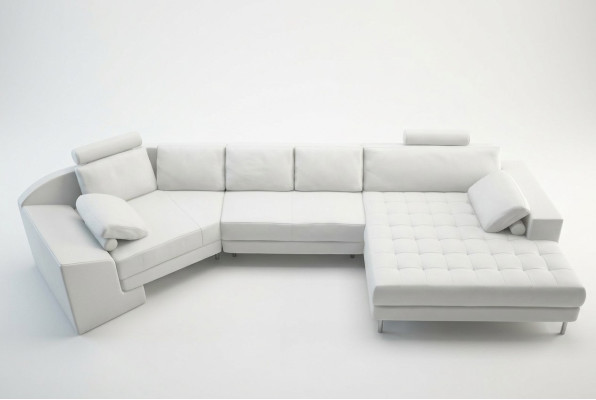 Designer Wohnzimmer Ecksofa Couch Polster Sitz Ecke Garnitzur Ledercouchen