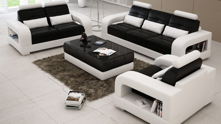 Sofagarnitur 3+2 Sitzer Set Design Sofa Polster Couchen Couch Modern