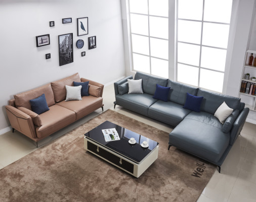 Moderne Sofa Eckgarnitur L Form Polster Sitz Ecke Couch 2 Sitzer Gruppe