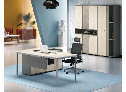 Schreibtisch Aktenschrank Büro Einrichtung Möbel Schreibtische Tische 2tlg.Set