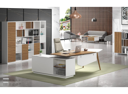 Eckschreibtisch Arbeits Schreib Büro Tisch Luxus Designer Klasse Möbel