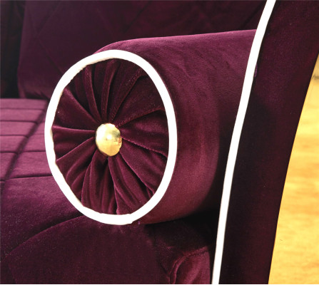 Sofa Couch Polster 2 Sitzer Sofas Couchen Sitz Garnituren Design Club Samt