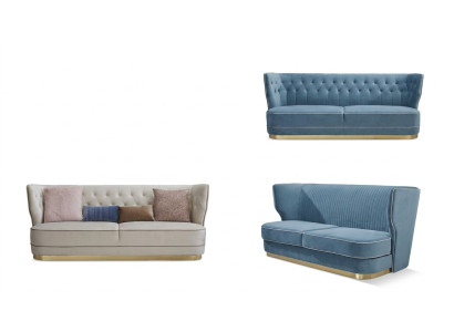 Sofa 3 Sitzer Stoffsofas Luxus Designer Couch Neu Sofa Luxus Polstersofas