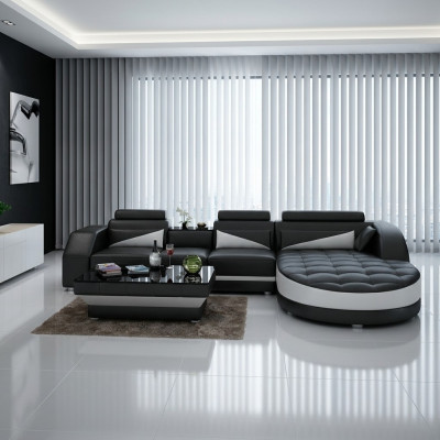Ecksofa L-Form Wohnlandschaft Designer Sofa Couch Polster Sitz Garnitur