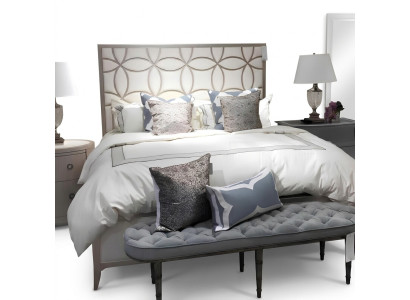 Bett Klassisch Polsterbett Luxus Doppel Schlafzimmer Holz Textil Betten 180x200