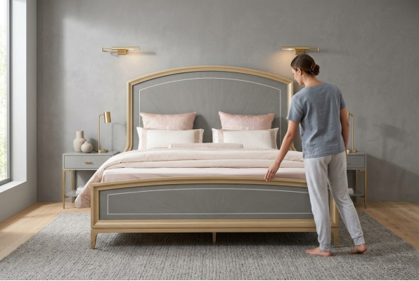 Bett Klassisch Polsterbett Luxus Doppel Schlafzimmer Designbett Betten 180x200cm