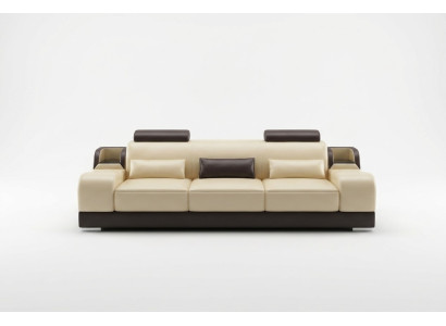 Design Couch Polster Sofas Leder Modern Sofagarnitur 3 Sitzer Dreisitzer