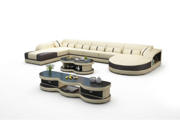 Sofas U Form Sofa Couch Polster Wohnlandschaft Garnitur Design Ecksofa