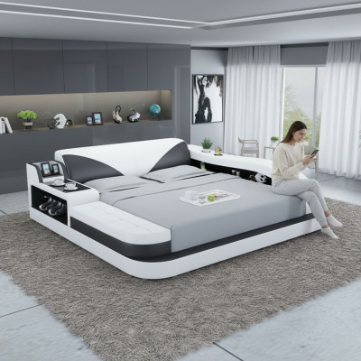 Multifunktion Bett Doppelbetten Modernes Bettgestell Betten 180x200cm