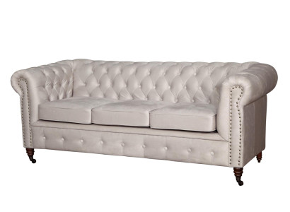 Design Chesterfield Sofagarnitur Sofa Couch Polster Set 3+2+1 Sitzer