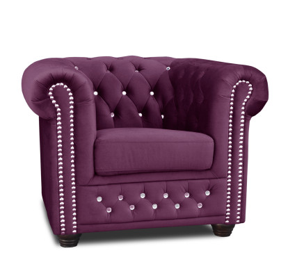 Sessel Club Lounge Designer Lehn Stuhl Polster Sofa 1 Sitzer Fernseh Textil Neu