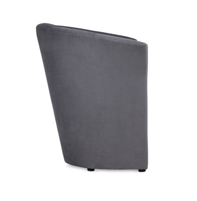 Sessel Club Lounge Design Lehn Stuhl Polster Sofa 1 Sitzer Fernseh Schwarz