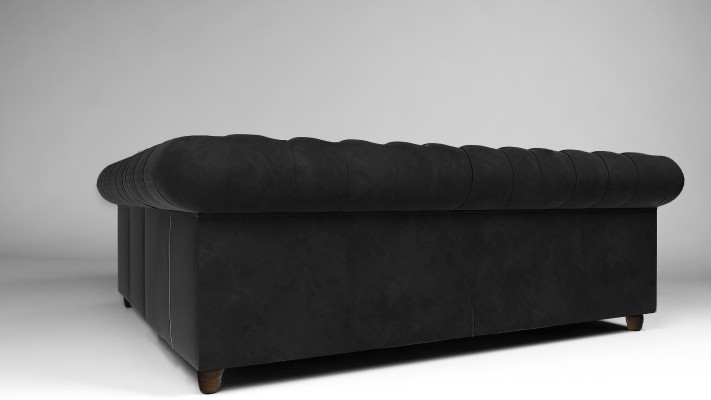 Chesterfield Ecksofa L-Form Stoff Design Couch Polster Sitz Sofa Textil