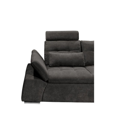 Ecksofa L-Form Sofa Couch Design Polster Modern Textil Bettfunktion Stoff