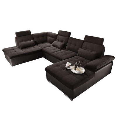 Wohnlandschaft Multifunktion Couch Ecksofa U Form Bettfunktion Schlaf