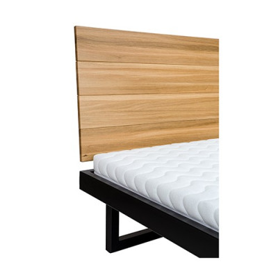 Loft Betten Holzbett Lattenrost Doppelbett Eiche Bett Ehebett Massive Holz Möbel