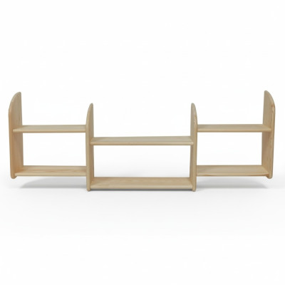Bücherregal 150 * 19 * 47 cm Vollholz Kiefer massiv Büroregal Regal Echtes Holz