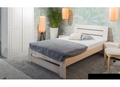Schlafzimmer Set Bett 2x Nachttisch Kleiderschrank 4tlg. Holz Schrank Schränke