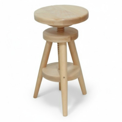 Drehhocker Barhocker Holz höhenverstellbar Sitzmöbel Schemel Arbeitshocker neu