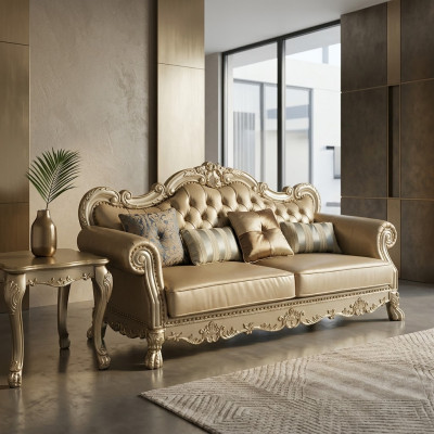 Klassischer 3 Sitzer Couch Sofa Couch Polster Sofas Couchen Barock