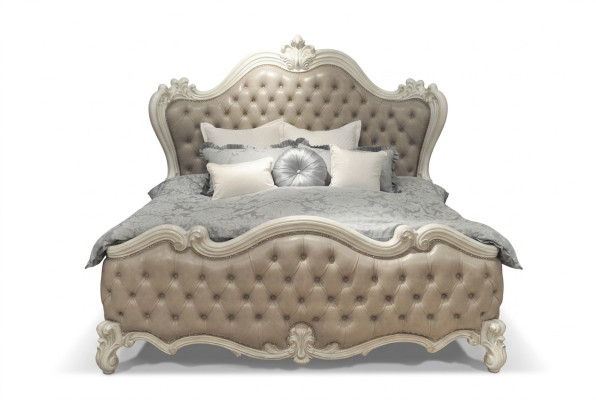 Luxus Klassisches Schlafzimmer 4tlg. Bett Nachttischen Kleiderschrank