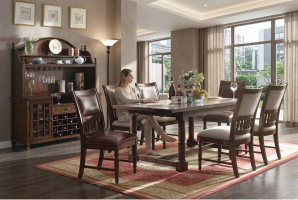 Esstisch Sitzgarnitur Tisch 6 Stühle Stuhl Set Esszimmer Design Garnituren