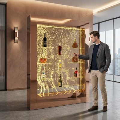 Led Wasser Wand Bar Regal Säule Wassersäulen Theke Regale Designer Beleuchtet