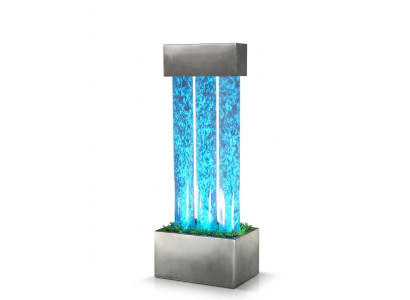 Wassersäule Wasserwand Brunnen Led Beleuchtung Wasserspiel Wassersäule Säulen