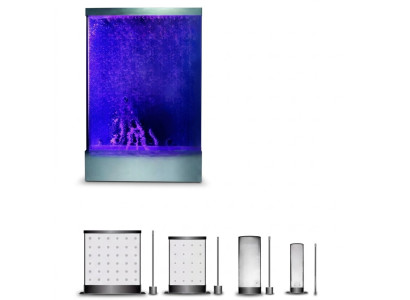 Wassersäule wasserwand Wasserfall Led Luxus Design Einrichtung Metall