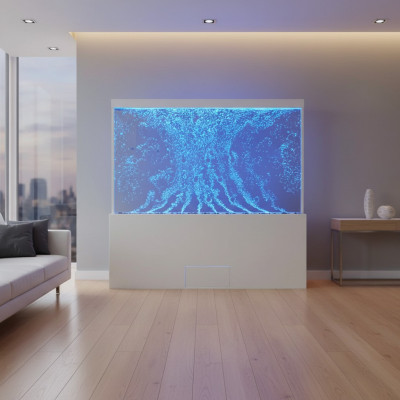 Wassersäulen Trennwand Designer Edelstahl Säulen Wände Led Wand