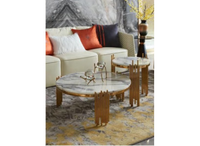 Set 2x Couchtisch Kaffeetisch Beistelltisch Designer Deko Wohnzimmertisch