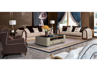 Komplett Set Sofagarnitur 431 Sitz Polster Couchen Edle Luxus Wohnzimmer Möbel