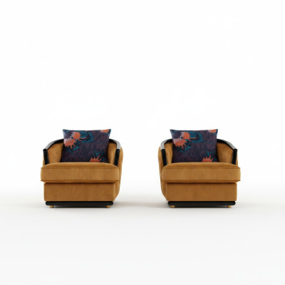 Design Sessel Textil Luxus Fernseh Couch 1 Sitzer Sofa Relax Lounge Club Polster