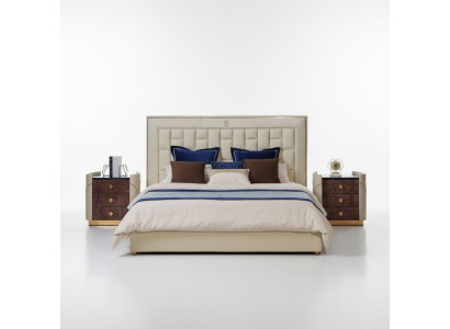 Bett Schlafzimmer Design Betten Nachttische Luxus Möbel 3tlg. Garnitur