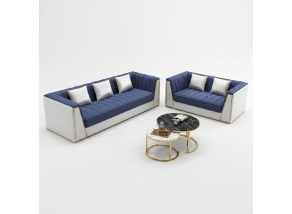 Designer Sofagarnitur Luxus Sofa Couch Polser Set Garnitur 3 2 Sitzer 2 tlg. Set