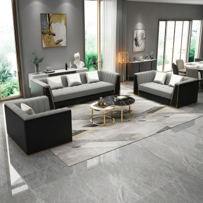 Sofagarnitur 3 2 1 Sitzer Set Design Sofa Polster Couchen Couch Modern