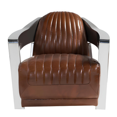 Vintage Aviator Pilot Chair Vintage Distressed Rot Real Leather