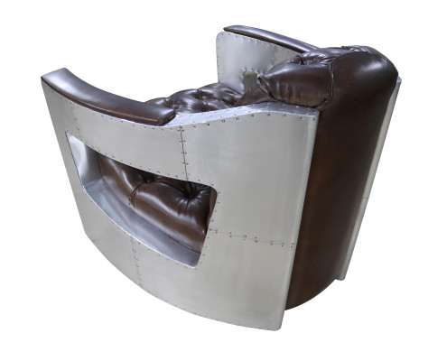 Schöner Vintage Chesterfield Ohrenbacken Sessel Clubsessel Flugzeug