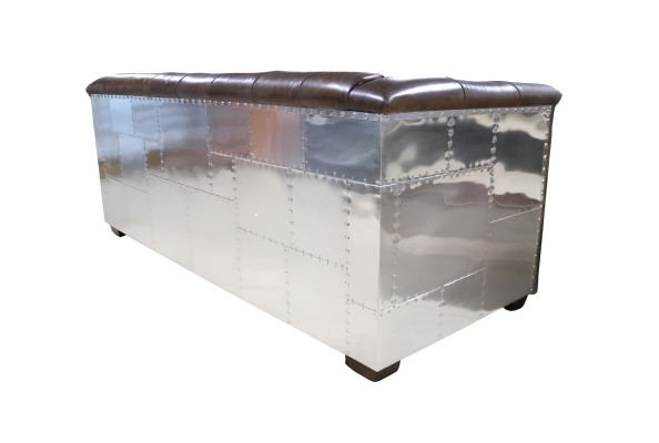 Sofa 3 Sitzer Chesterfield 3-Sitzer Vintage Braunes Shabby Ledersofa