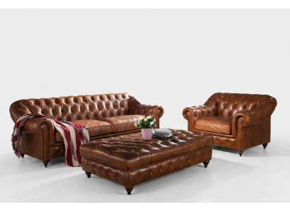 Fußhocker Ottomane Sitzhocker Sitzpouf Wohnzimmer Designer Hocker Polster Bank