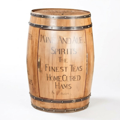 Fass Weinregal Hausbar Vintage Holz Bar Tisch Holz Schränke Rund Neu