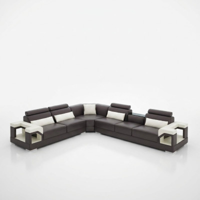 Ledersofa Sofa Couch Polster Wohnlandschaft Designer Ledersofa L Form Garnitur