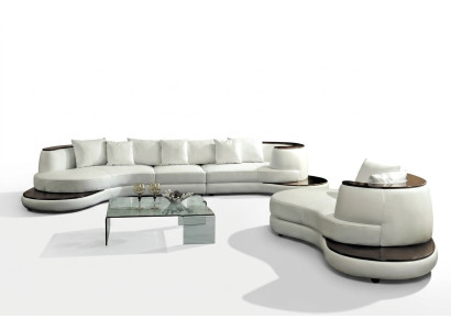 Wohnlandschaft Couch Polster Ecksofa mit USB,Insel Sofa Ledersofa Eckgarnitur