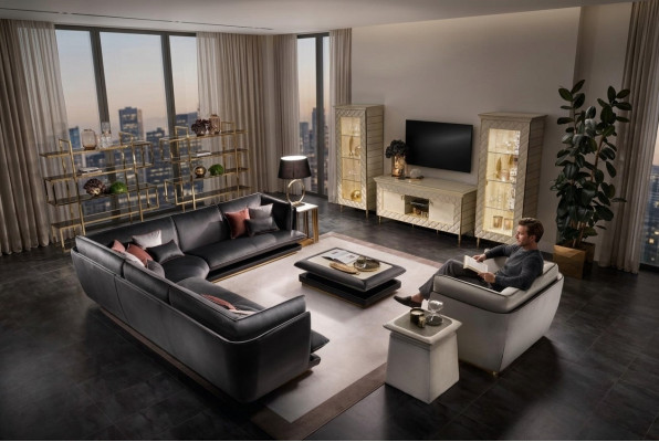 Design Möbel Couch Sofagarnitur Couchen Sofa Garnituren 4tlg. Set arredoclassic