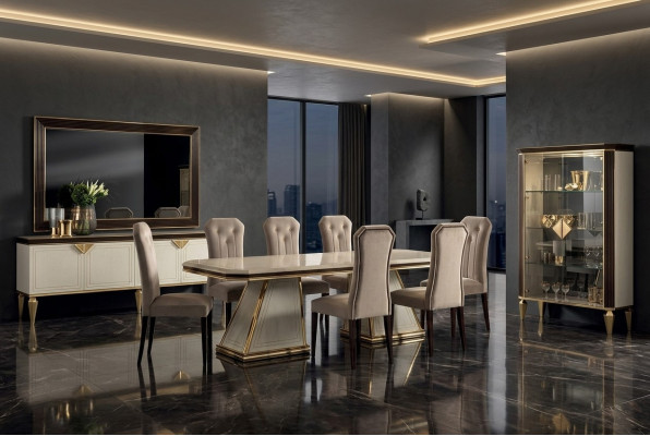 Esstisch 6x Stuhl Esszimmer Set Essgruppe Gruppentisch Tisch arredoclassic 7tlg.
