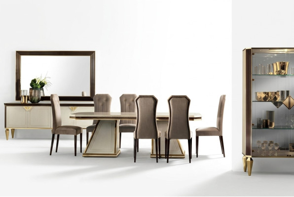 Esstisch 6x Stuhl Esszimmer Set Essgruppe Gruppentisch Tisch arredoclassic 7tlg.