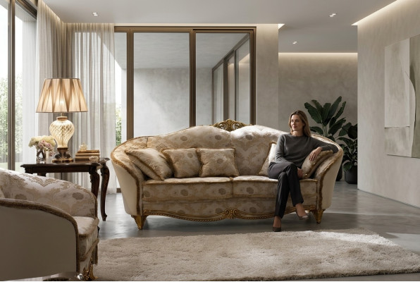 Sofagarnitur 3+1 Sitzer Klassischer Wohnlandschaft Couchen Sofas Polster Sofa