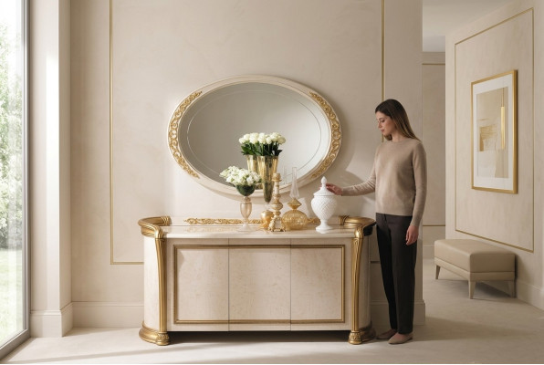 Spiegel großer Wand Spiegel xxl royal Rokoko Barock Design Möbel Hängespiegel